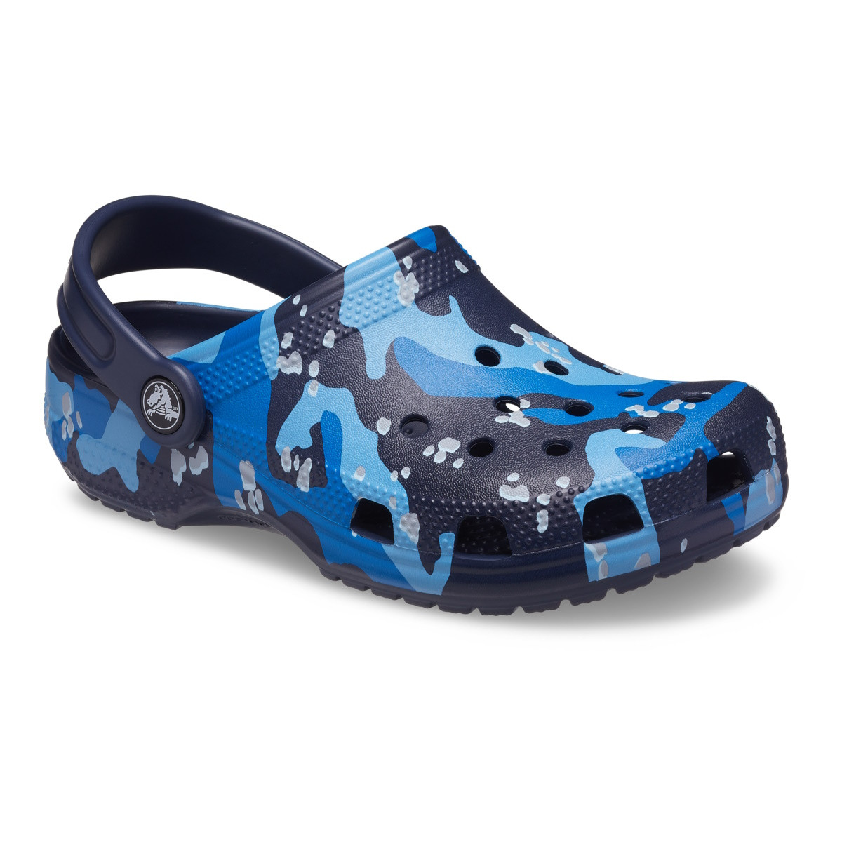 Saboti Crocs Classic Camo Clog Kids Albastru - Navy/Multi - 1 | YEO