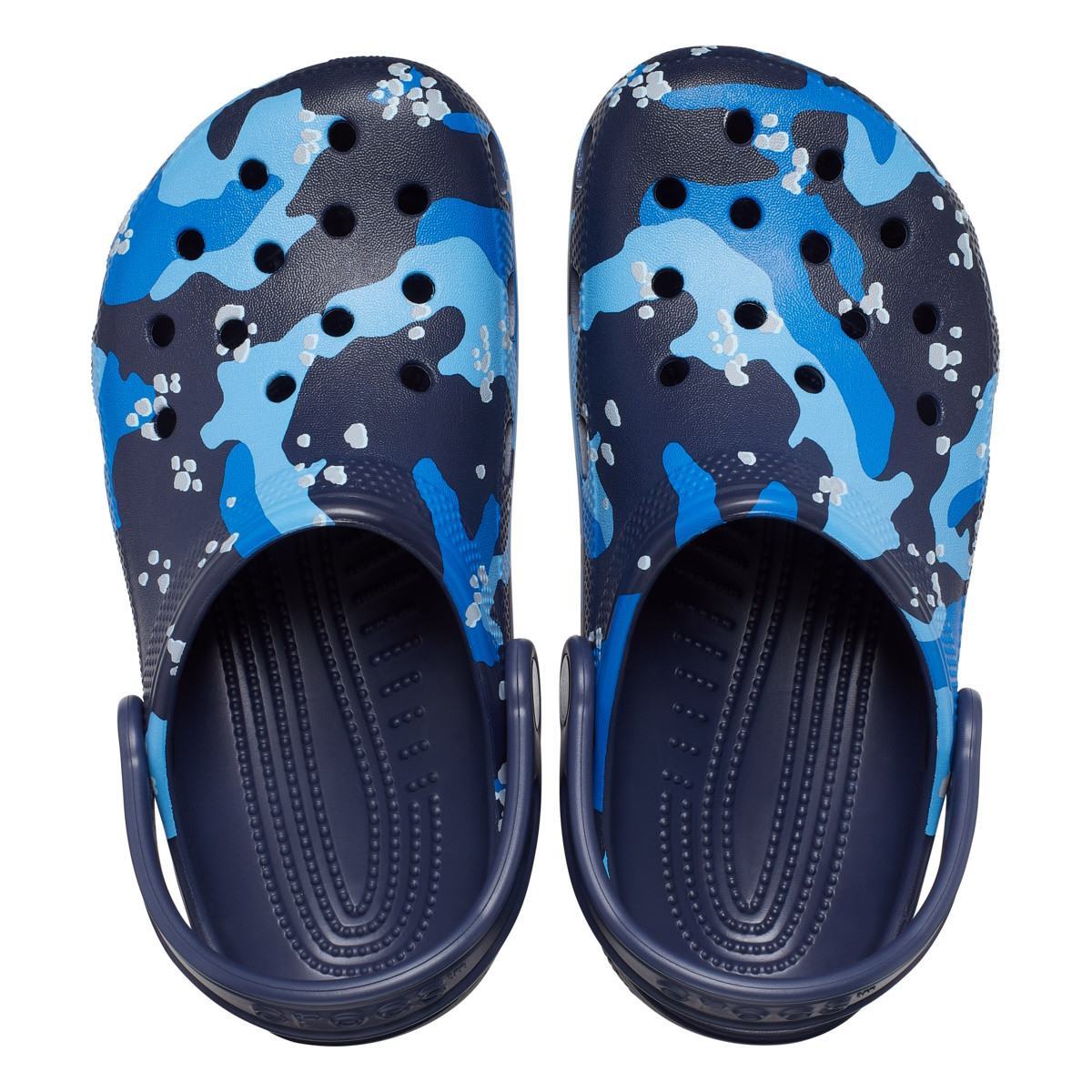 Saboti Crocs Classic Camo Clog Kids Albastru - Navy/Multi - 4 | YEO