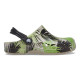 Saboți Crocs Baya Printed Clog Kids Culoare Bej - Cobblestone/Tropical