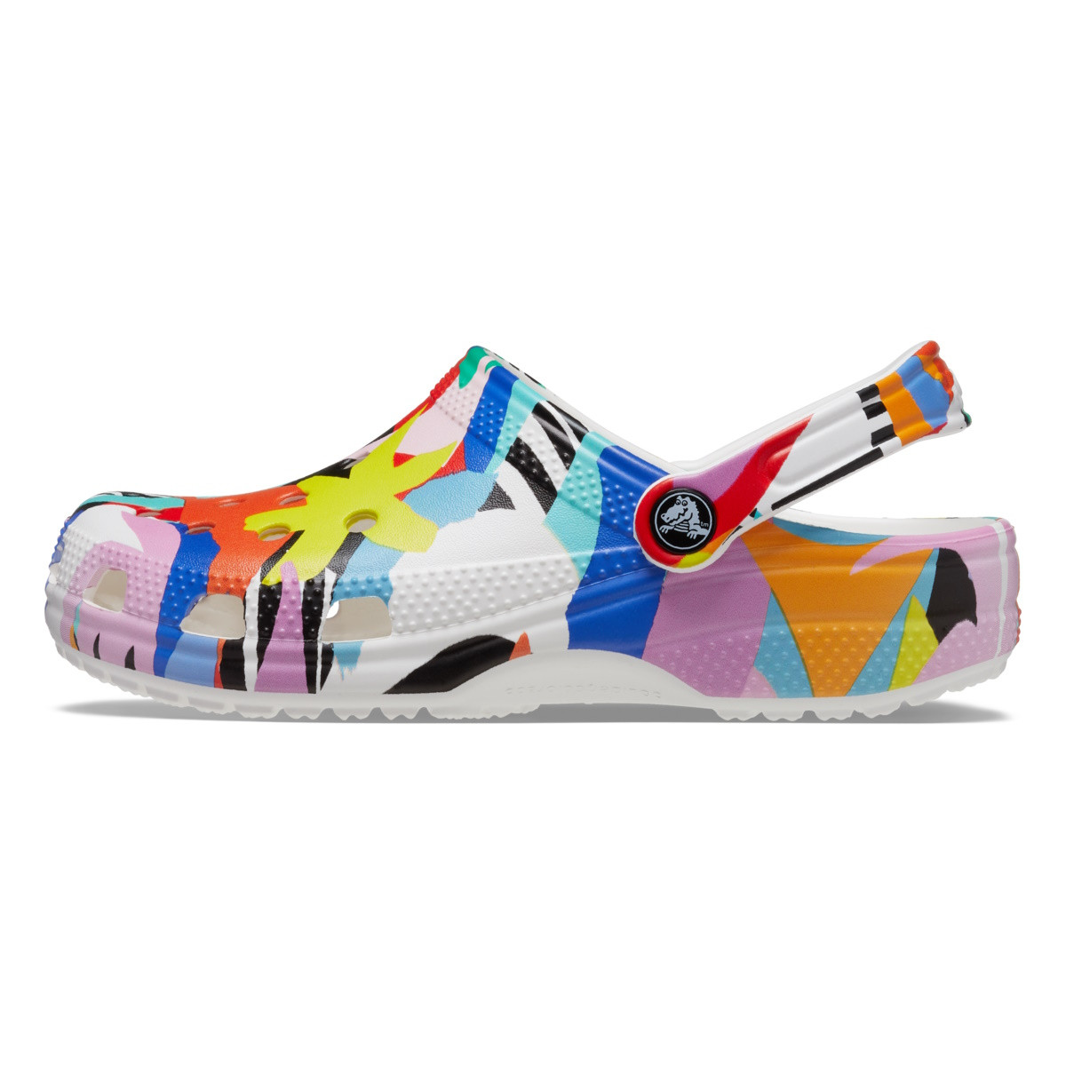 Saboti Crocs Classic Retro Resort Clog Alb - White/Multi - 2 | YEO