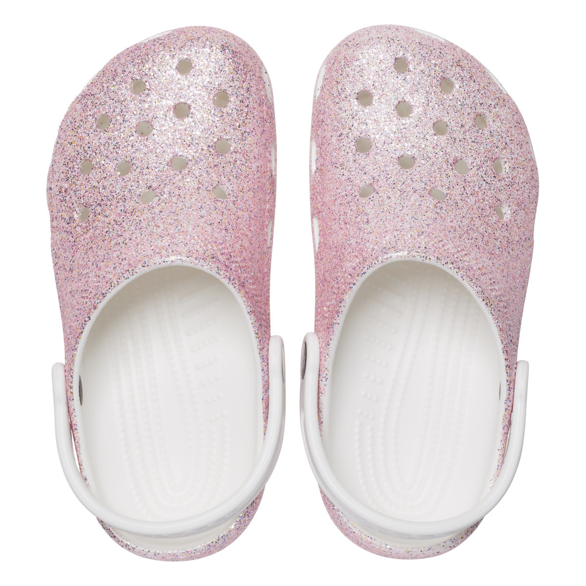 Saboti Crocs Classic Glitter Clog Kids Multicolor - White/Rainbow - 4 | YEO