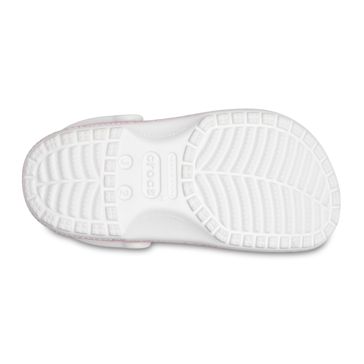 Saboti Crocs Classic Glitter Clog Kids Multicolor - White/Rainbow