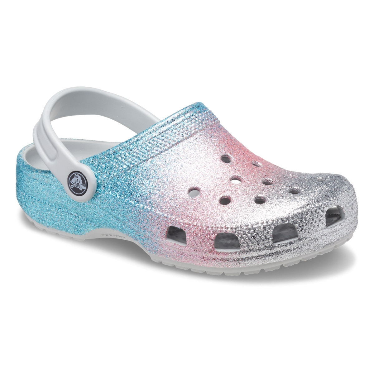 Saboti Crocs Classic Glitter Clog Kids Alb - Shimmer/Multi​ - 1 | YEO