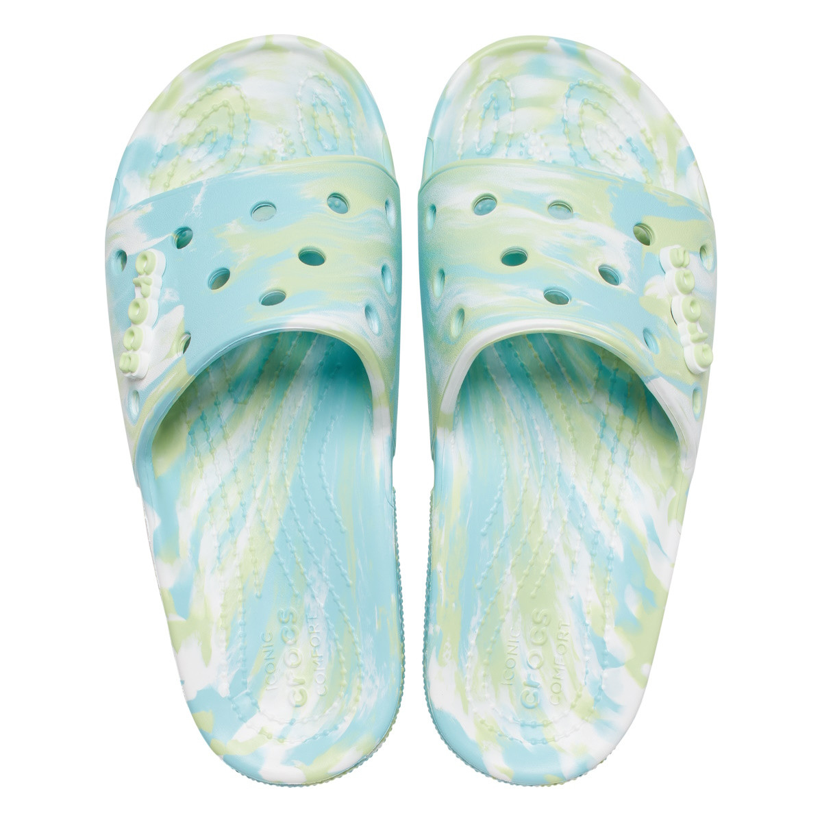 Papuci Classic Crocs Marbled Slide Albastru - Pure Water/Multi - 4 | YEO