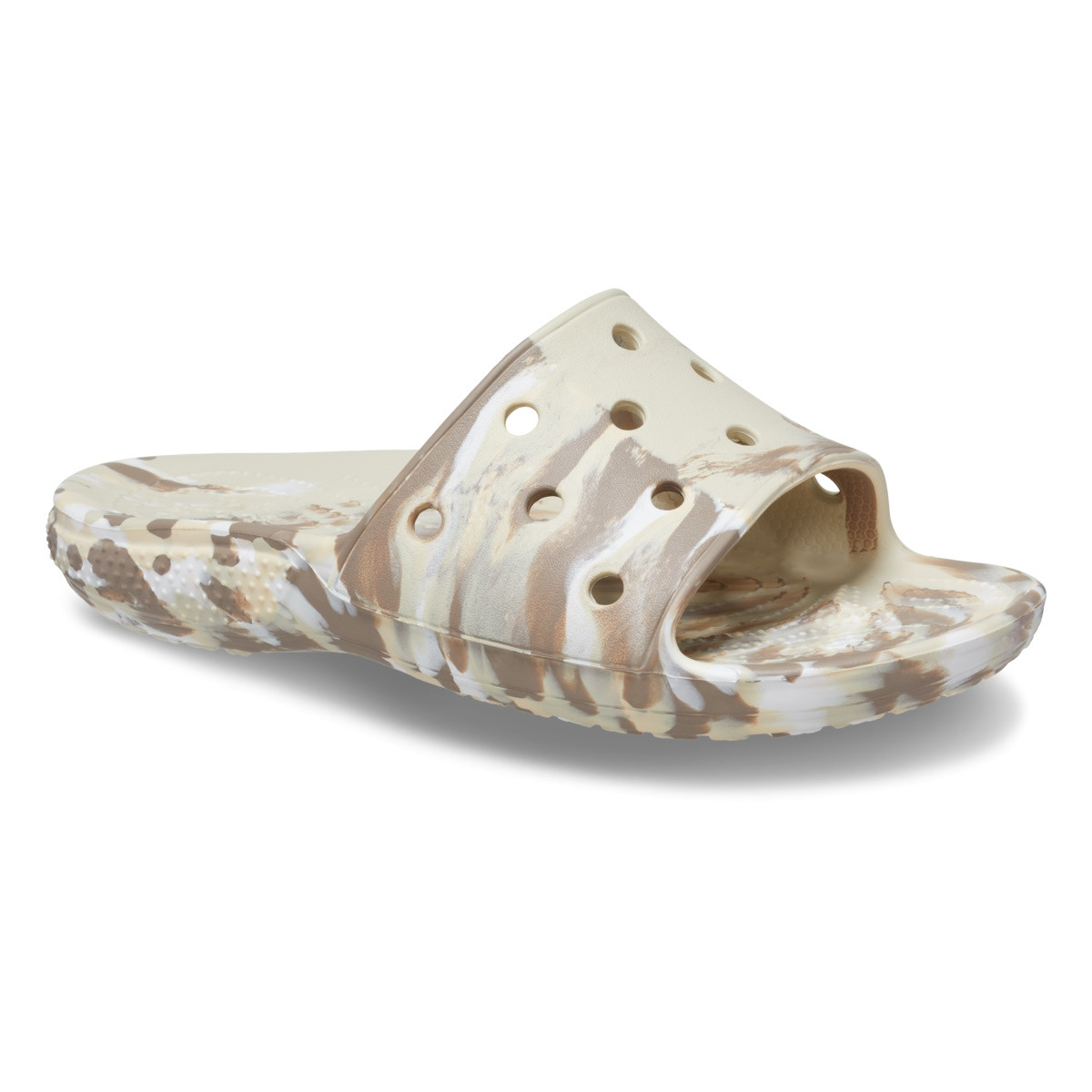 Papuci Classic Crocs Marbled Slide Bej - Bone/Multi - 1 | YEO