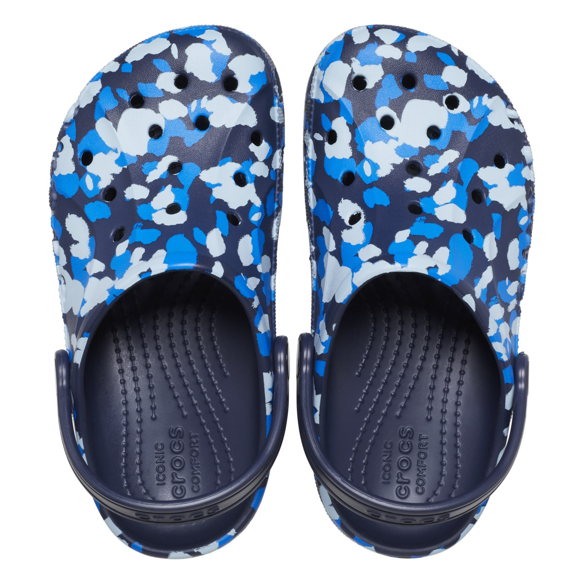 Saboți Crocs Toddler Baya Graphic Clog Albastru - Navy - 4 | YEO