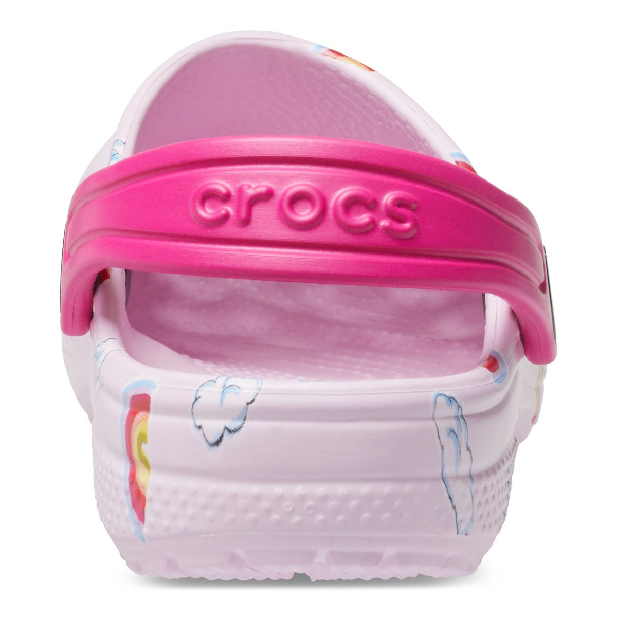 Saboti Crocs Toddler Classic Printed Clog Roz - Ballerina Pink - 5 | YEO