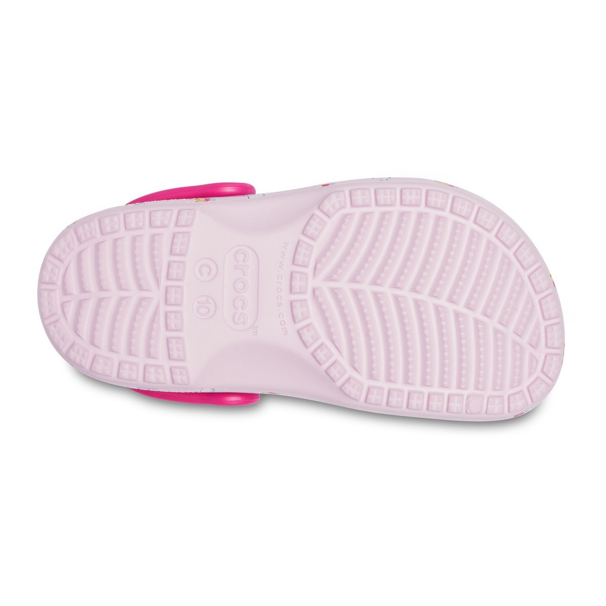 Saboti Crocs Toddler Classic Printed Clog Roz - Ballerina Pink
