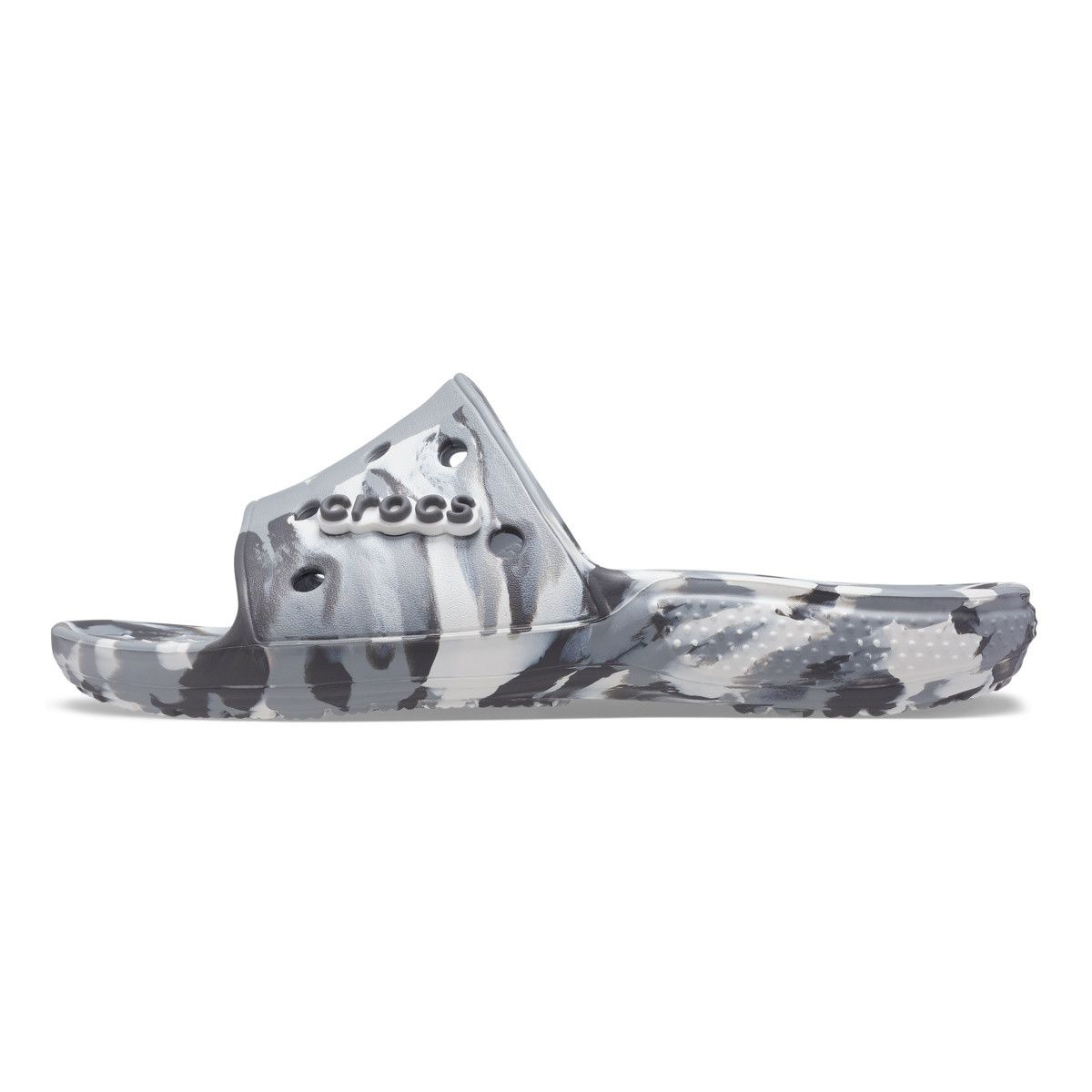 Papuci Classic Crocs Marbled Slide Gri - Light Grey/Multi - 2 | YEO