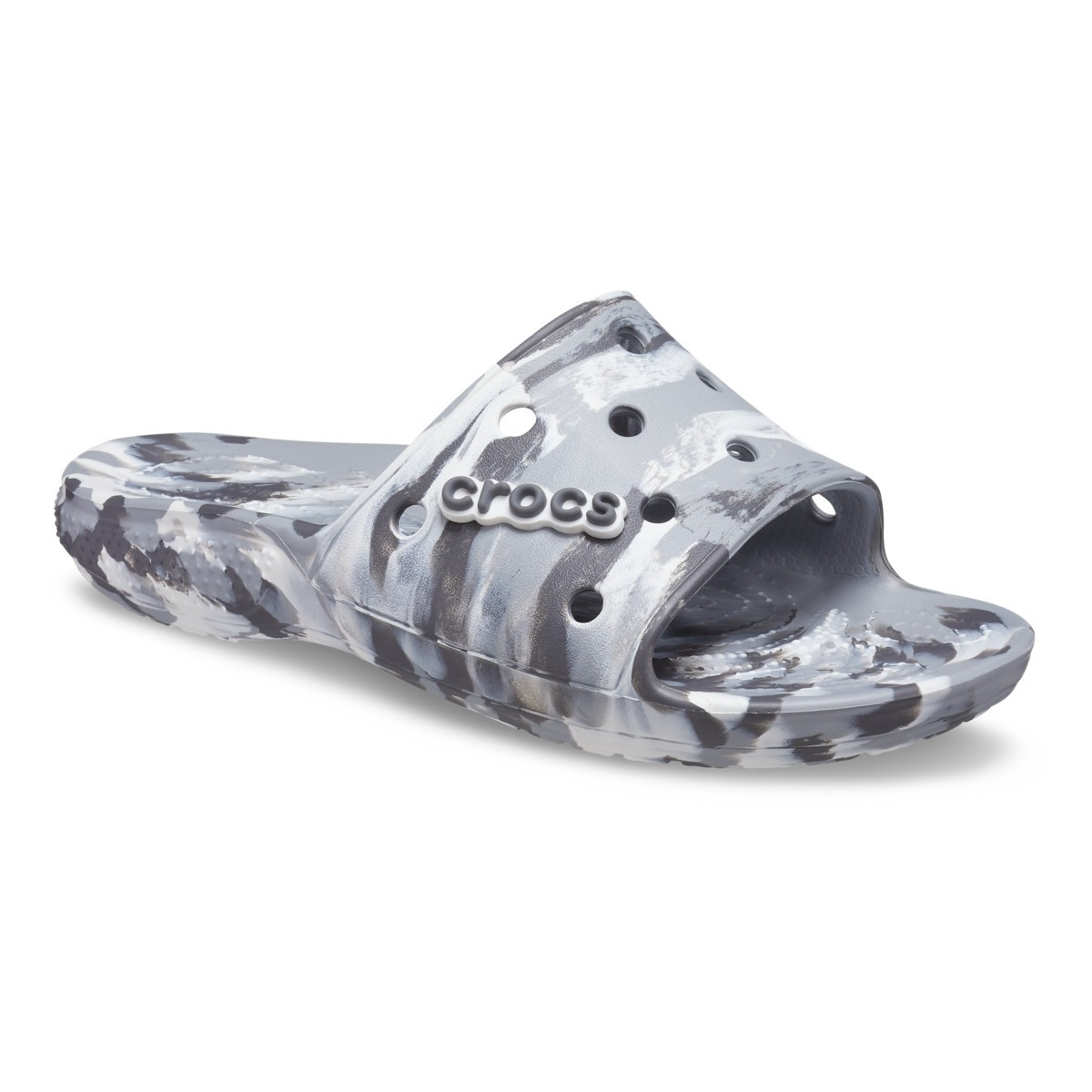 Papuci Classic Crocs Marbled Slide Gri - Light Grey/Multi - 1 | YEO