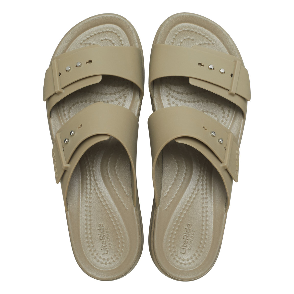 Sandale Crocs Women’s Brooklyn Low Wedge Sandal Maro - Khaki - 4 | YEO