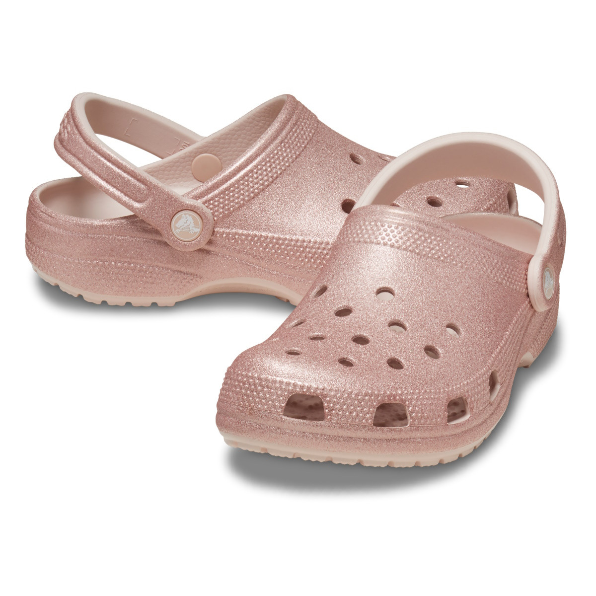 Saboți Crocs Classic Glitter Clog Roz - Quartz Glitter - 3 | YEO