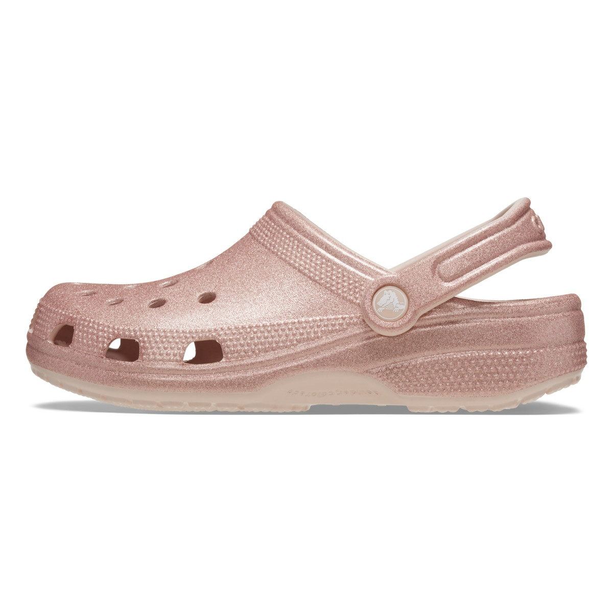 Saboți Crocs Classic Glitter Clog Roz - Quartz Glitter - 2 | YEO