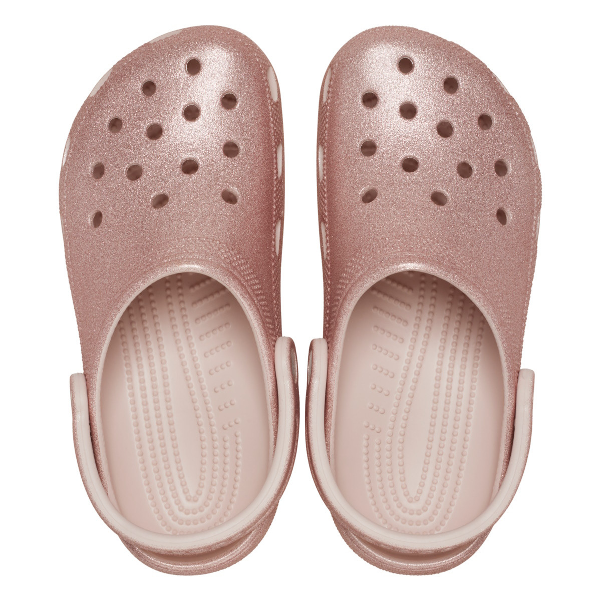 Saboți Crocs Classic Glitter Clog Roz - Quartz Glitter - 4 | YEO