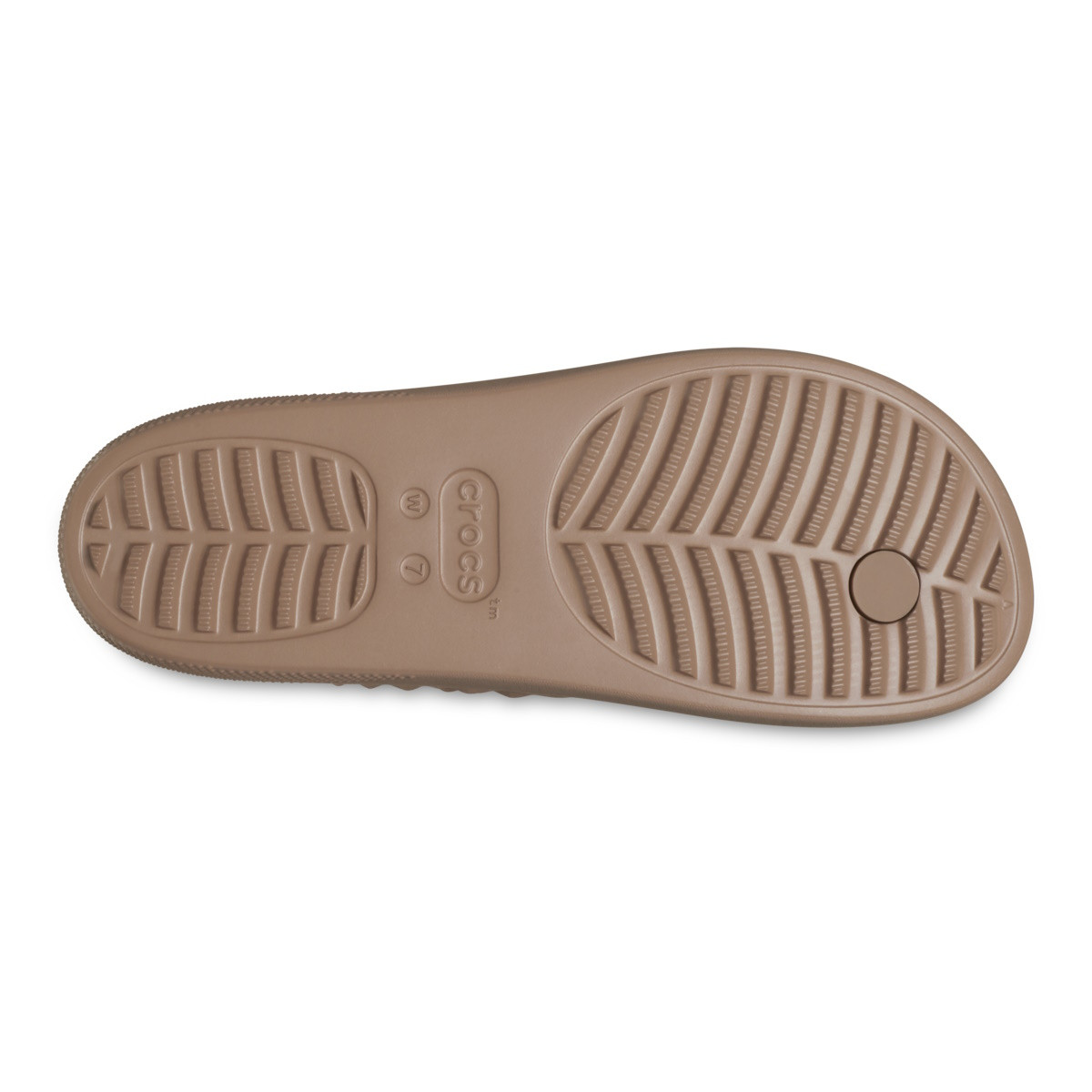 Șlapi Crocs Classic Platform Geometric Flip Maro - Latte