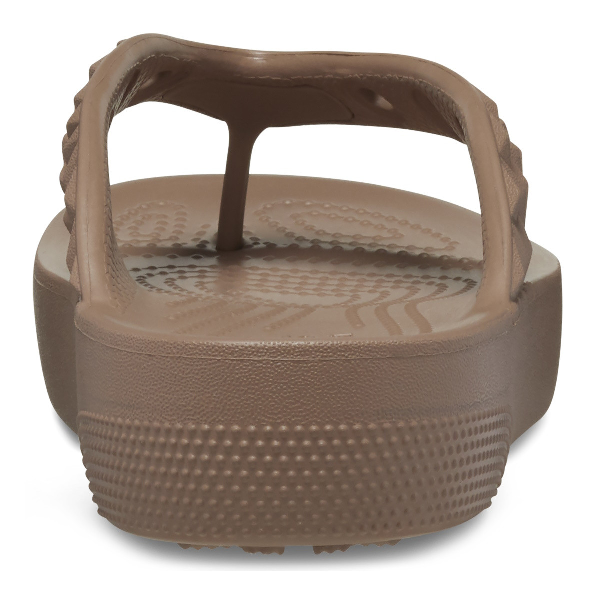 Șlapi Crocs Classic Platform Geometric Flip Maro - Latte - 5 | YEO