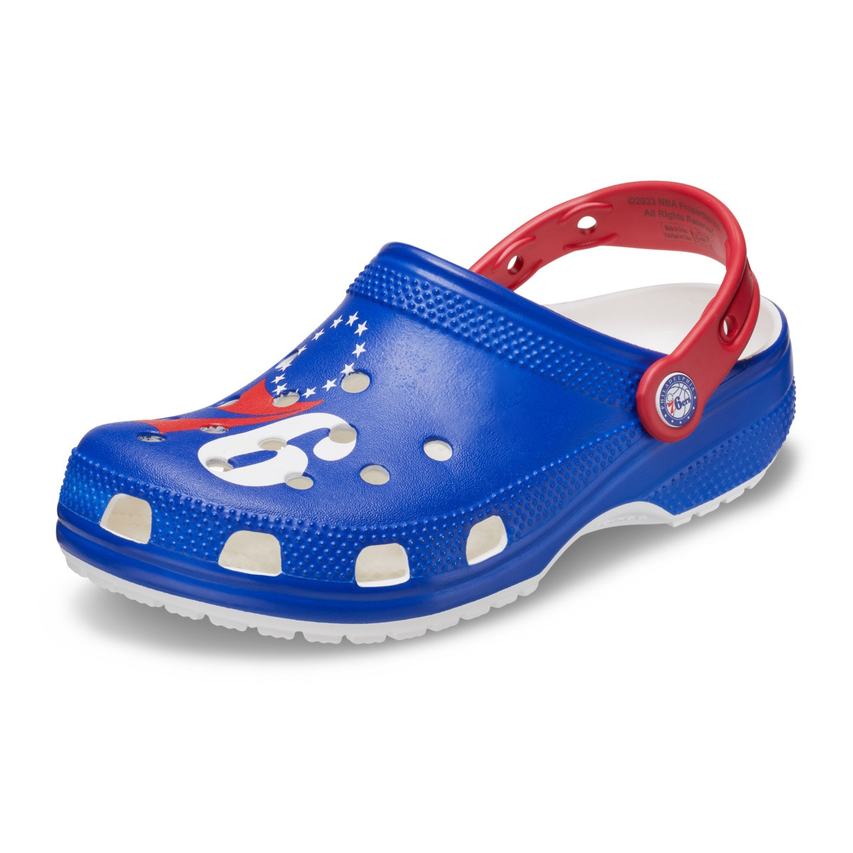 Saboti Crocs Classic NBA Philadelphia 76ers Clog Alb - White - 2 | YEO