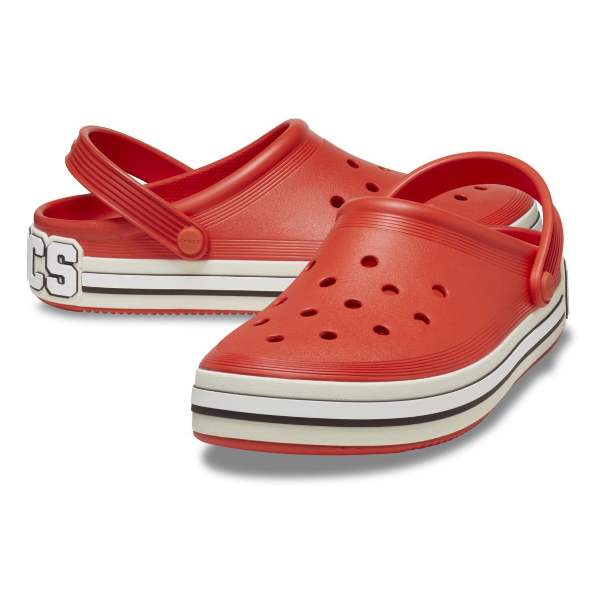 Saboti Crocs Off Court Logo Clog Rosu - Tomato - 3 | YEO