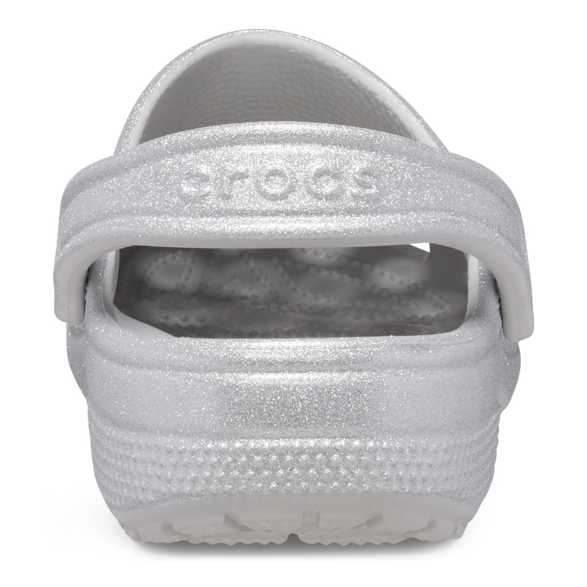 Saboți Crocs Classic Glitter Clog Gri - Silver Glitter - 5 | YEO