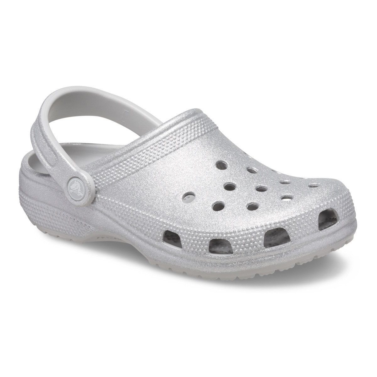 Saboți Crocs Classic Glitter Clog Gri - Silver Glitter - 1 | YEO