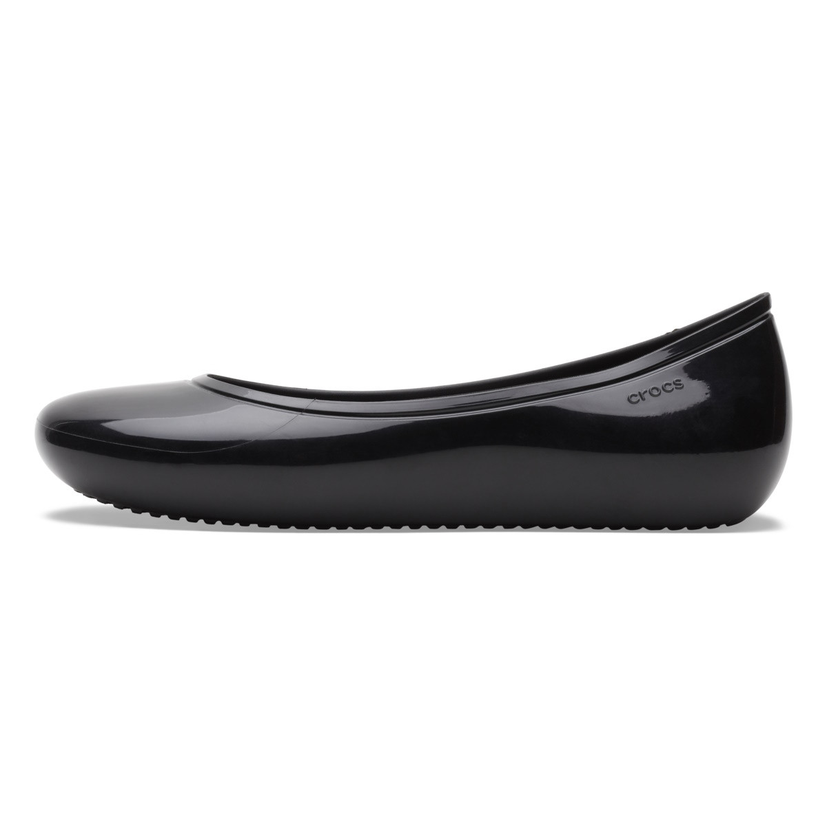 Balerini Crocs Brooklyn High Shine Flat Negru - Black - 2 | YEO
