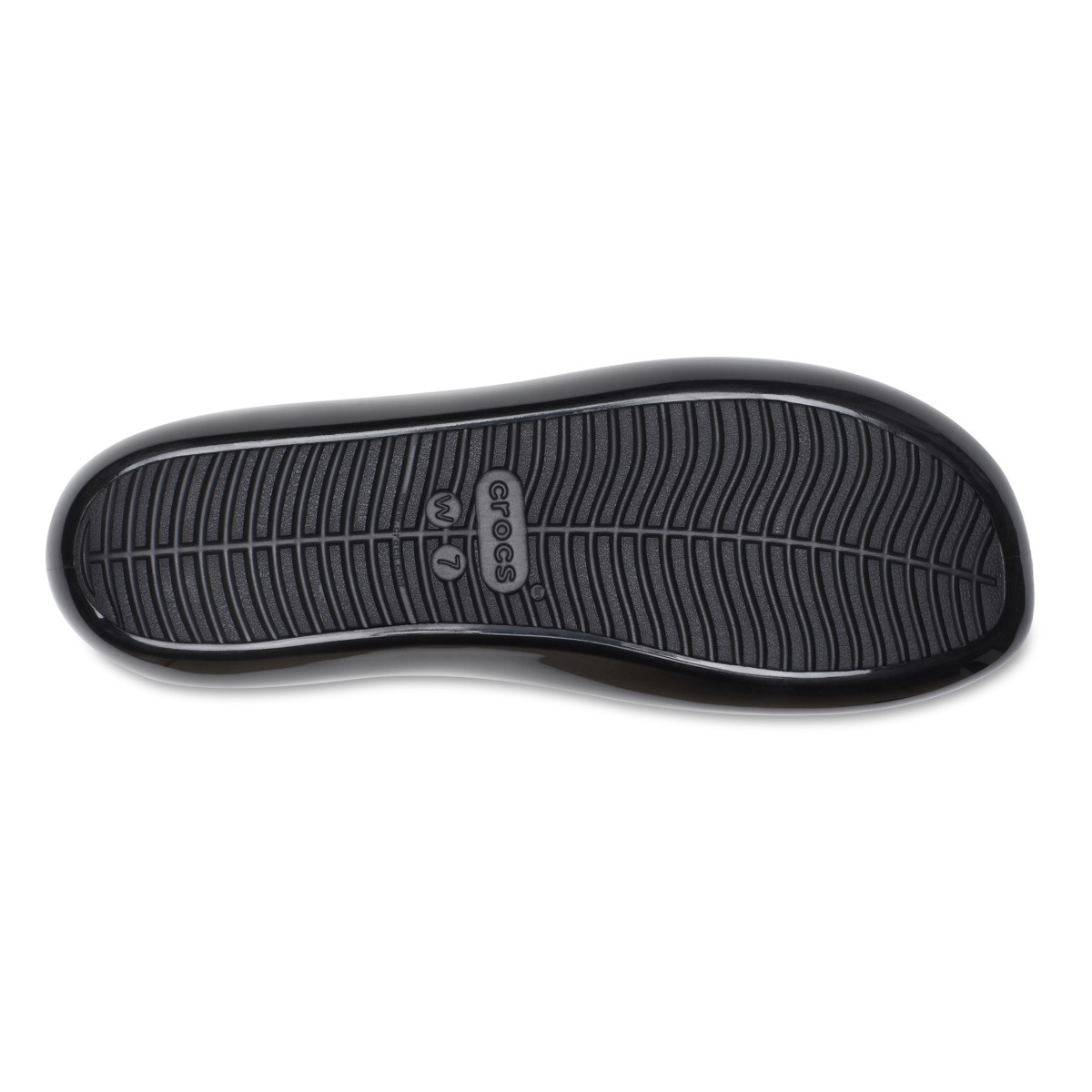 Balerini Crocs Brooklyn High Shine Flat Negru - Black