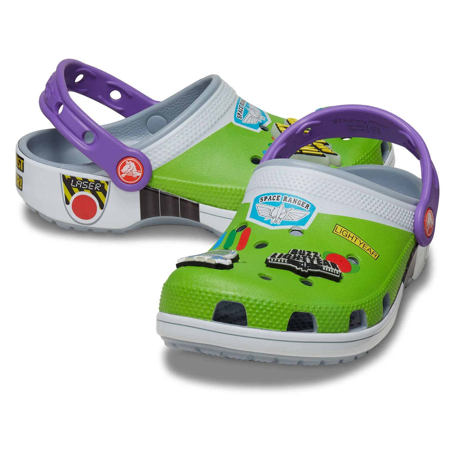Saboti Crocs Classic Toddler Toy Story Buzz Clog Gri - Blue Grey - 4 | YEO
