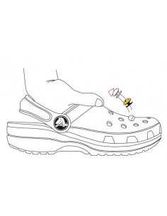 Jibbitz Crocs Batman Negru - Black/Yellow 2