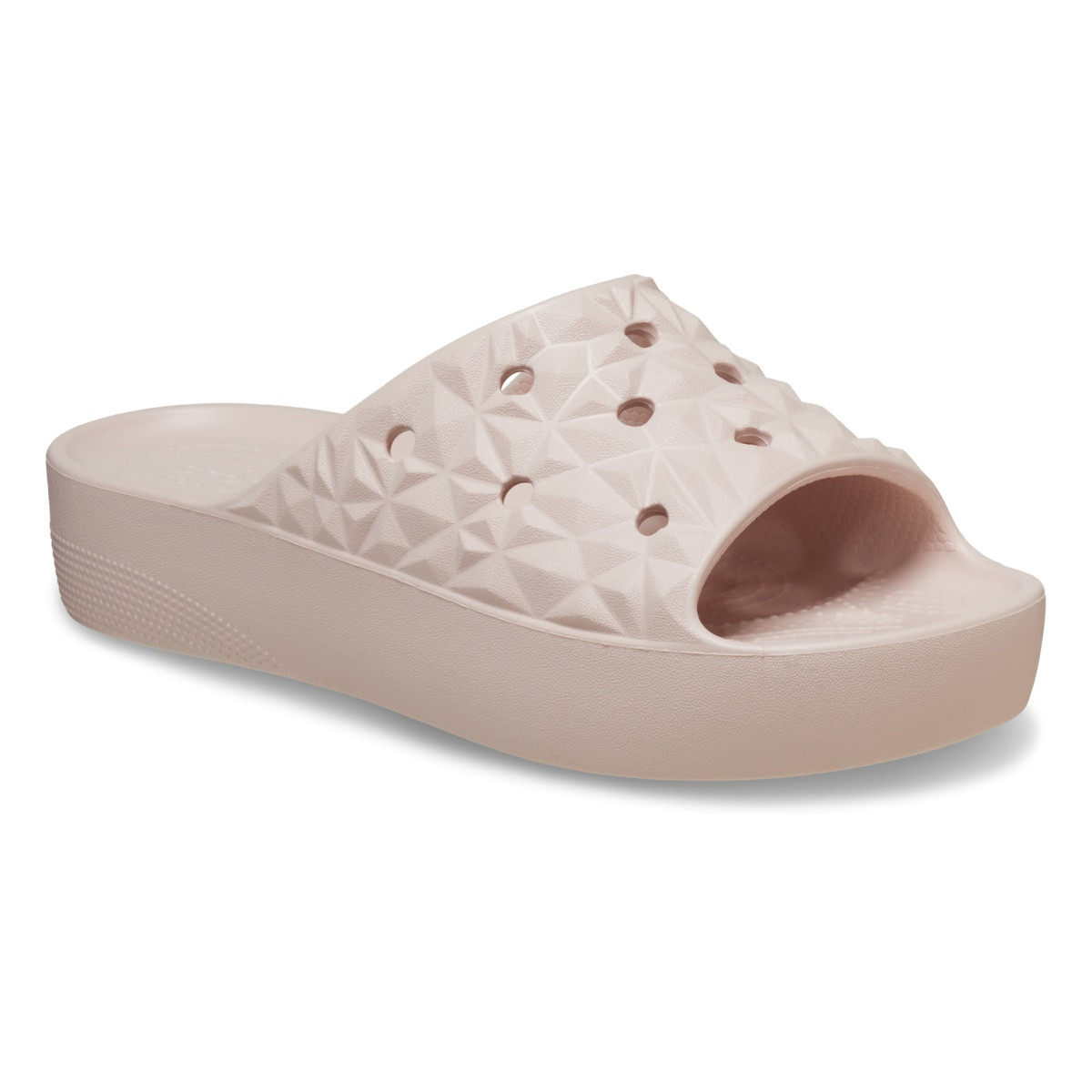 Papuci Crocs Classic Platform Geometric Slide Roz - Quartz - 1 | YEO