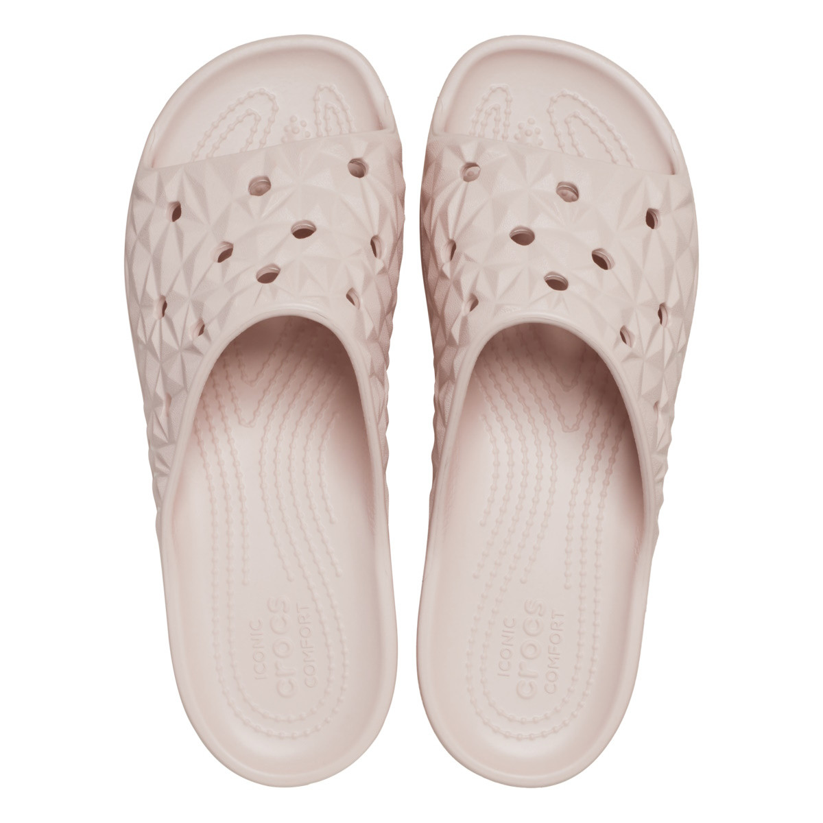 Papuci Crocs Classic Platform Geometric Slide Roz - Quartz - 4 | YEO