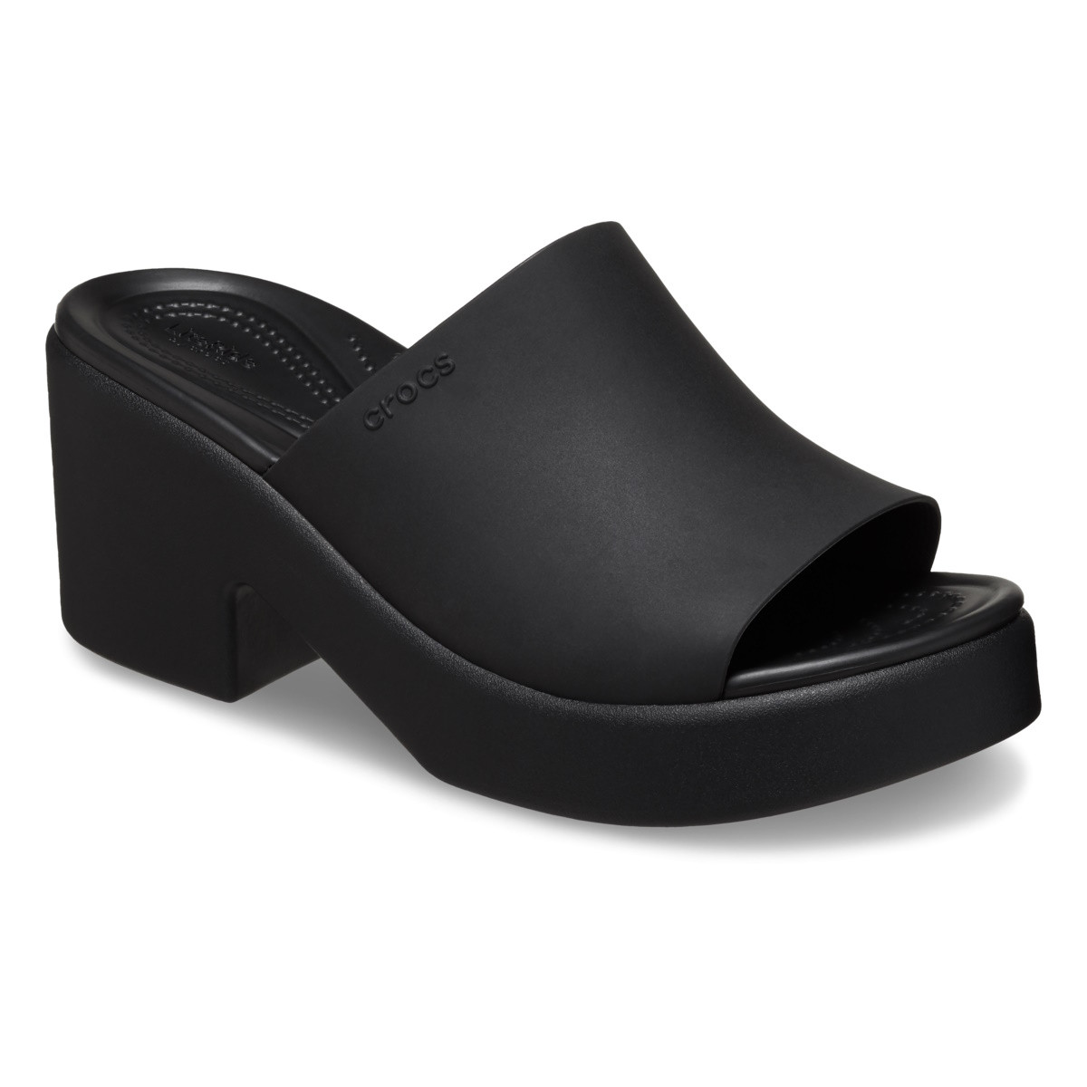 Sandale Crocs Brooklyn Slide Heel Negru - Black/Black - 1 | YEO