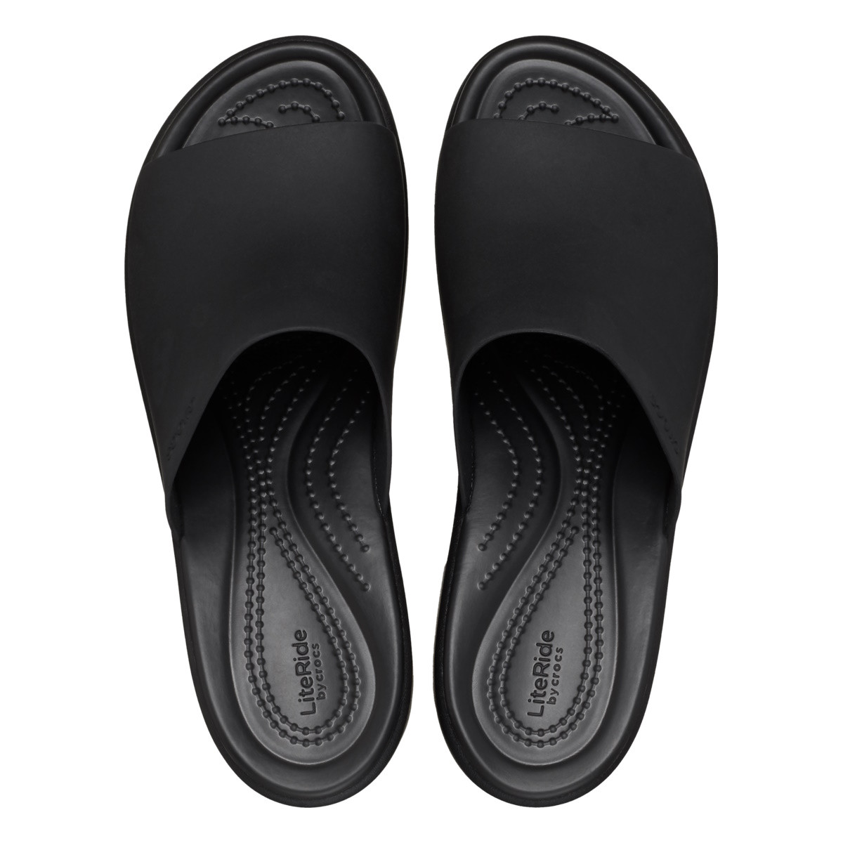 Sandale Crocs Brooklyn Slide Heel Negru - Black/Black - 4 | YEO