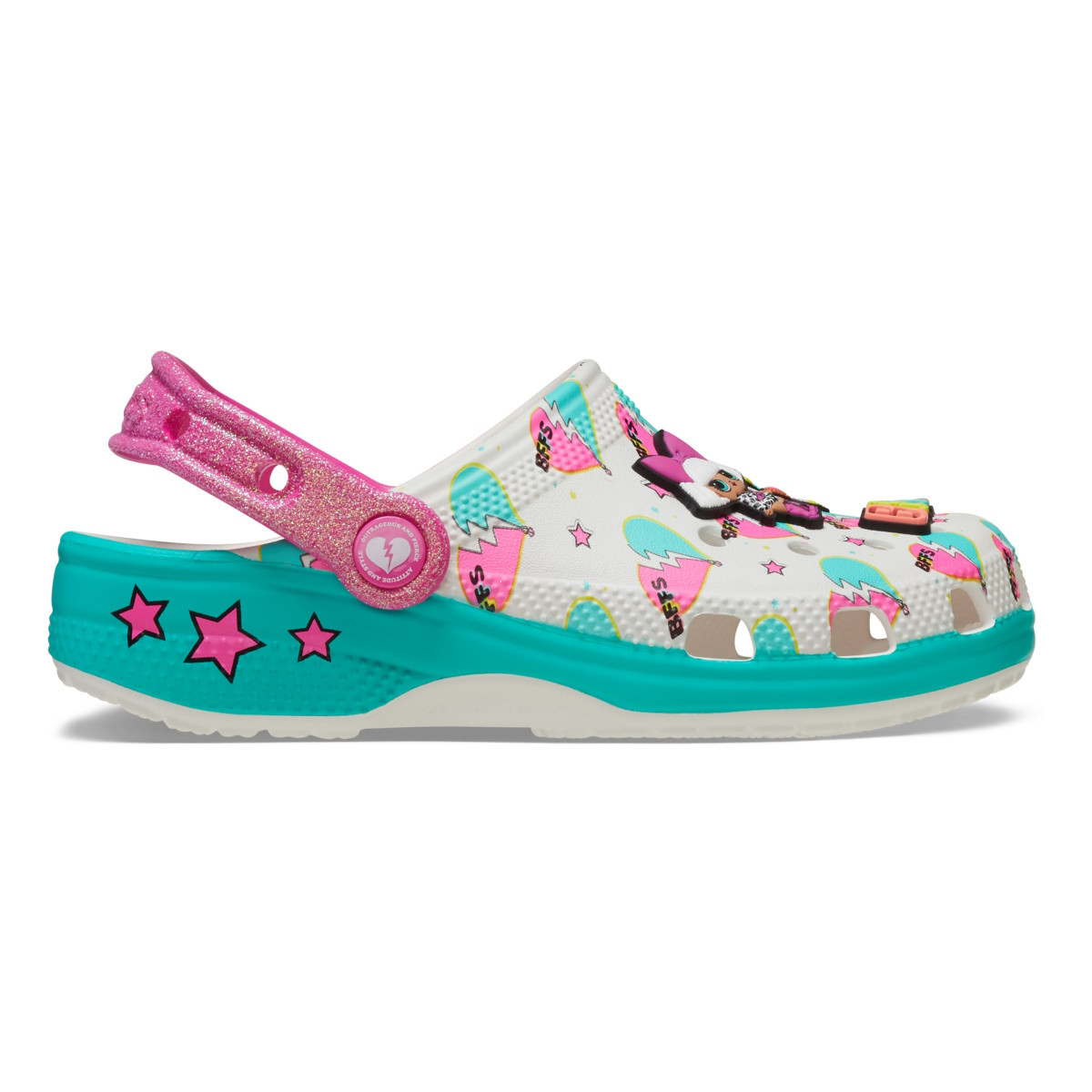 Saboti Crocs Classic LOL Surprise BFF Clog Kids Alb - White - 2 | YEO