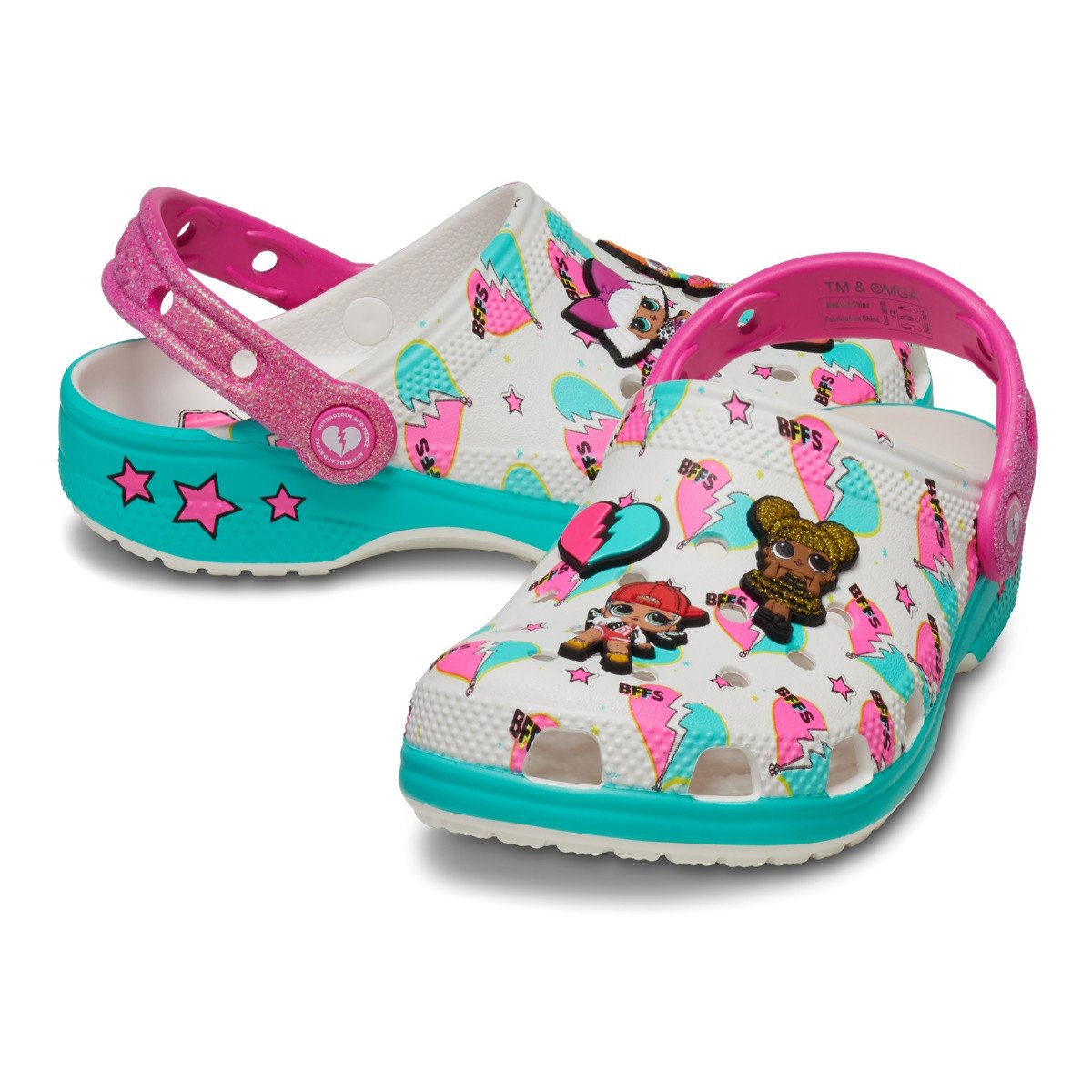 Saboti Crocs Classic LOL Surprise BFF Clog Kids Alb - White - 4 | YEO