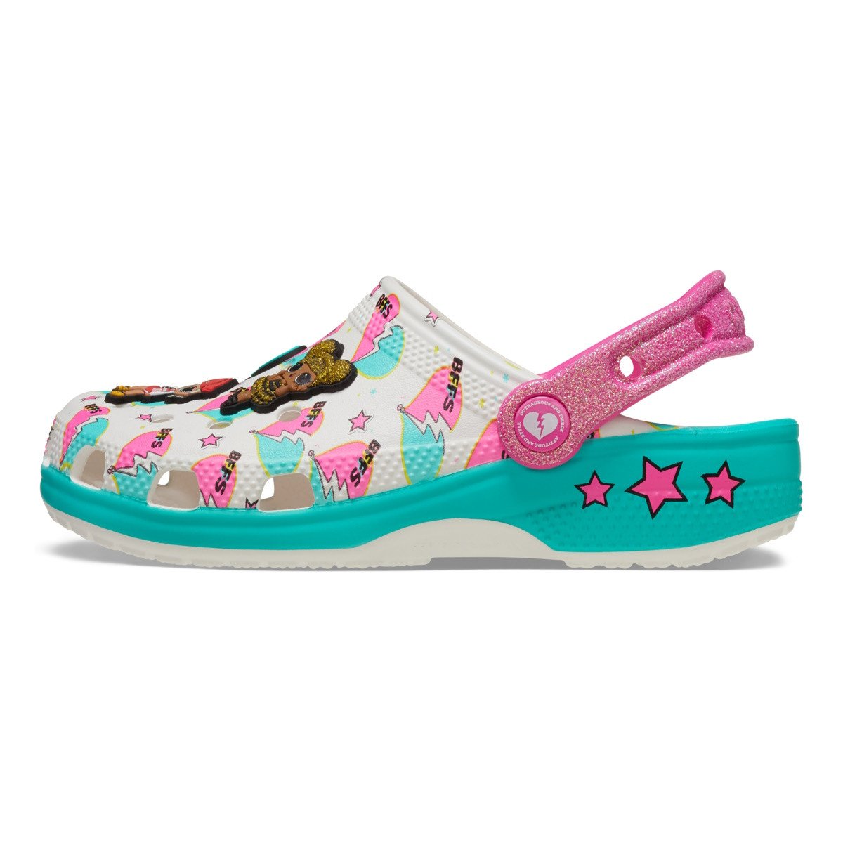 Saboti Crocs Classic LOL Surprise BFF Clog Kids Alb - White - 3 | YEO