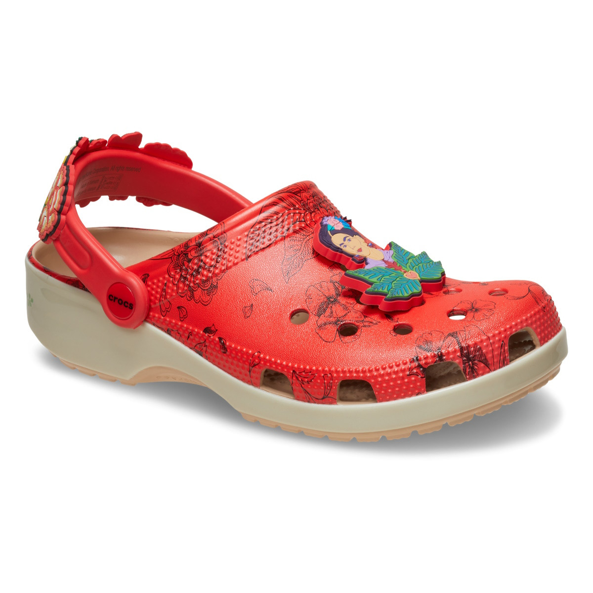 Saboti Crocs Classic Frida Kahlo Clog Bej - Bone - 2 | YEO