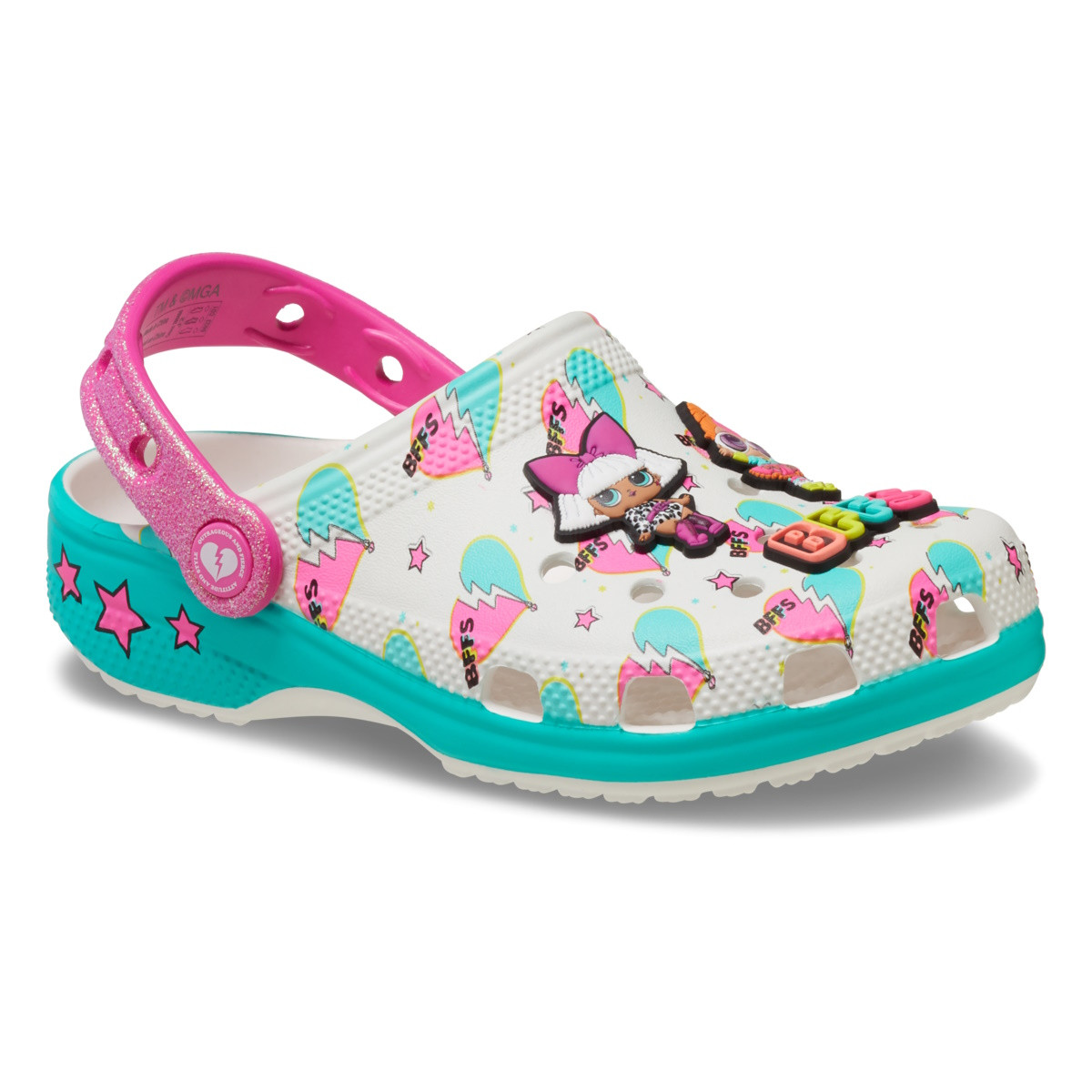 Saboti Crocs Classic Toddler LOL Surprise BFF Clog Alb - White - 1 | YEO