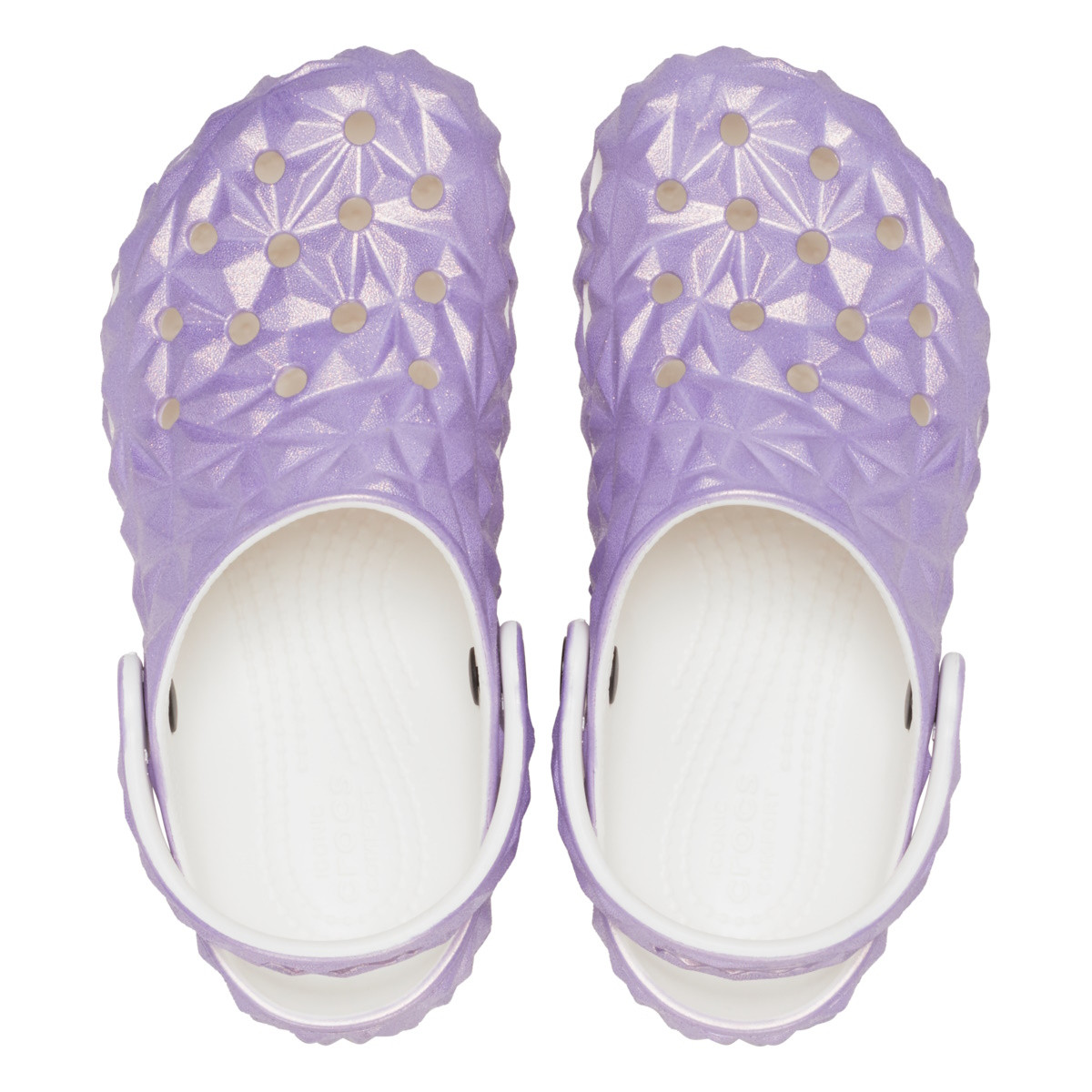 Saboti Crocs Classic Iridescent Geometric Clog Kids Alb - White - 4 | YEO
