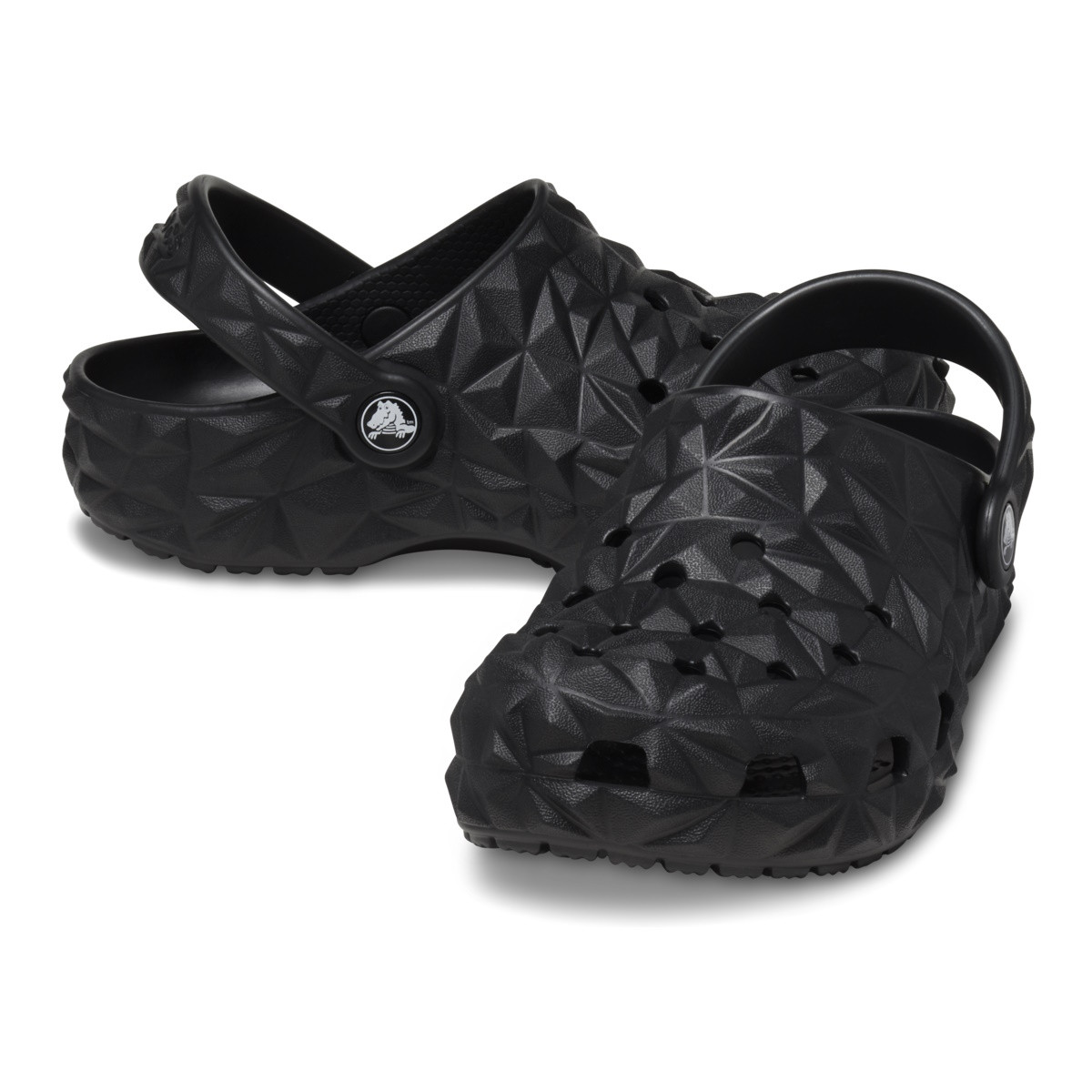 Saboti Crocs Classic Geometric Clog Kids Negru - Black - 3 | YEO