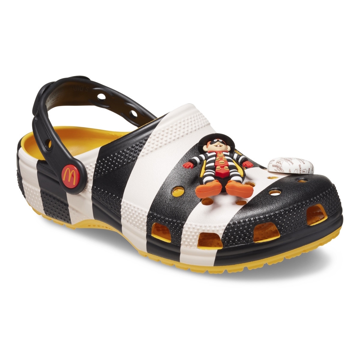 Saboti McDonald’s x Crocs Hamburglar Classic Clog Negru - Black/White - 2 | YEO