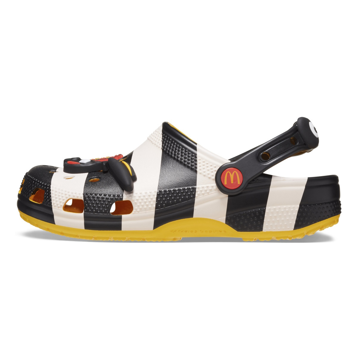 Saboti McDonald’s x Crocs Hamburglar Classic Clog Negru - Black/White - 3 | YEO