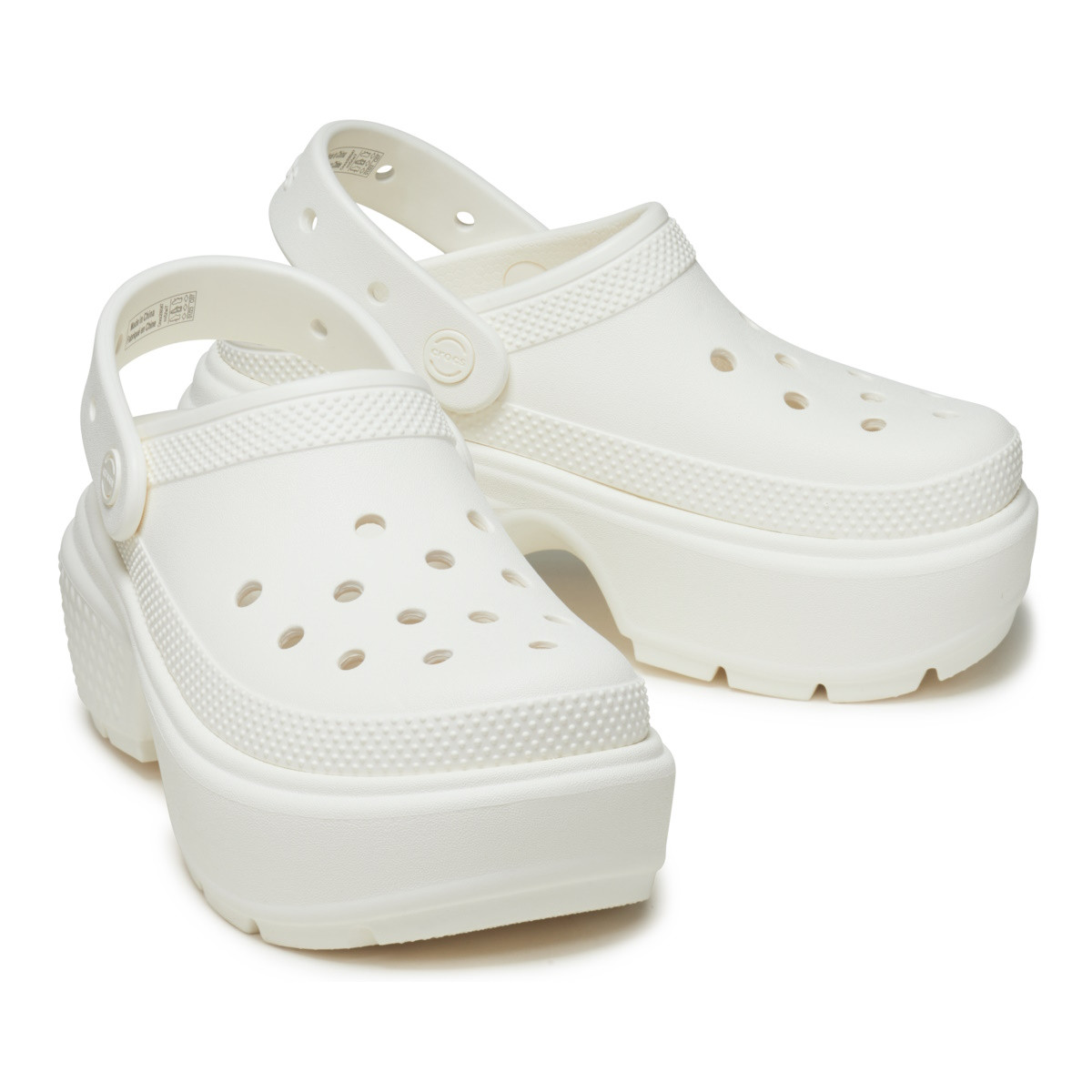 Saboti Crocs Stomp Clog Alb - Chalk - 3 | YEO