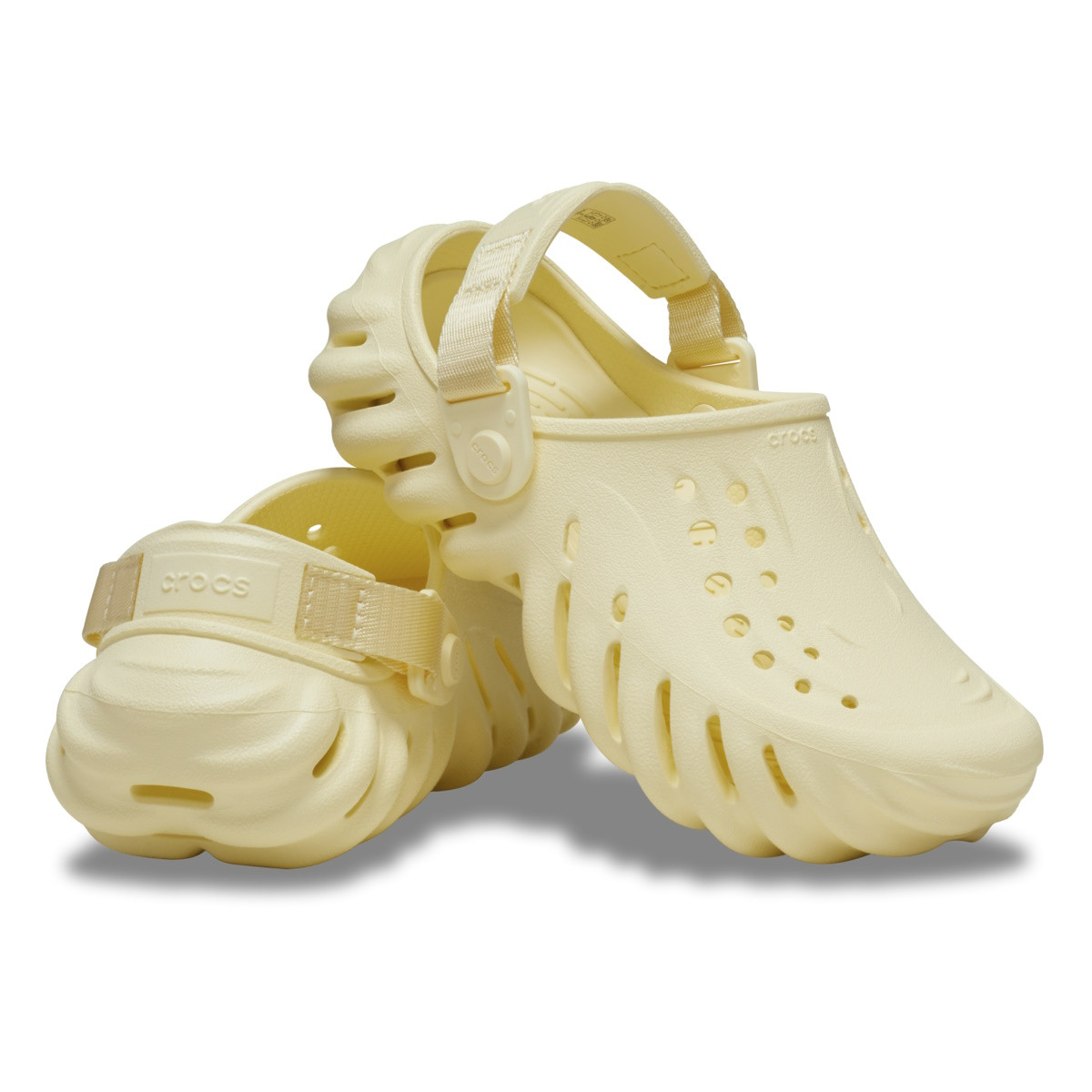 Saboti Crocs Classic Echo Clog Kids Galben - Buttercream - 3 | YEO