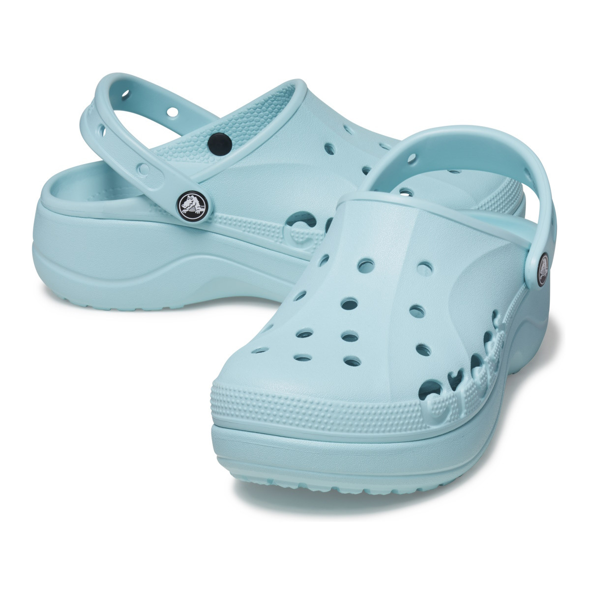 Saboți Crocs Baya Platform Clog Albastru - Pure Water - 3 | YEO