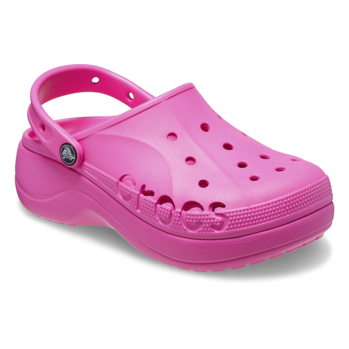 Saboți Crocs Baya Platform Clog Roz - Electric Pink - 1 | YEO