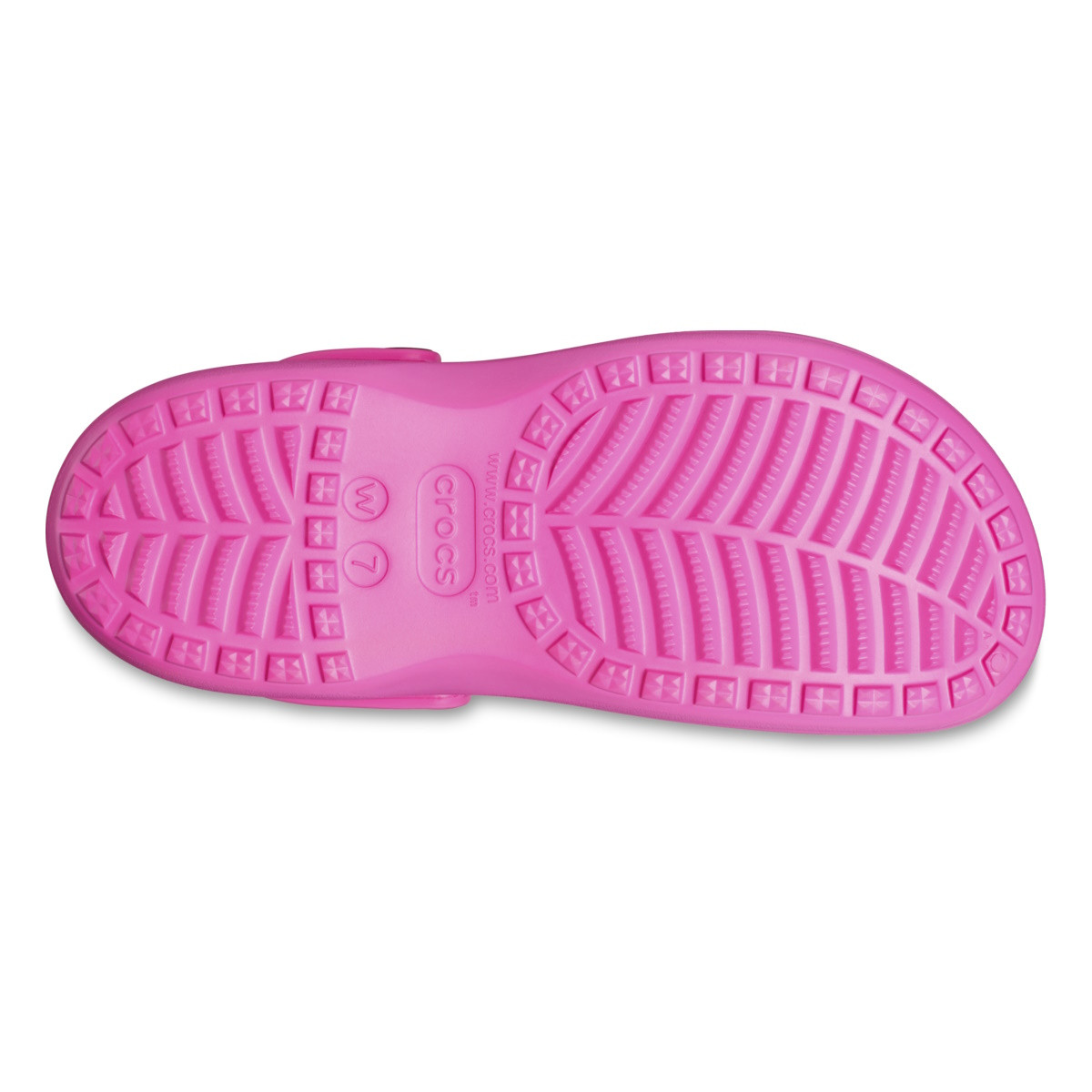 Saboți Crocs Baya Platform Clog Roz - Electric Pink - 6 | YEO