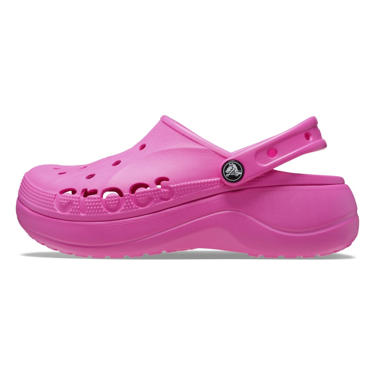Saboți Crocs Baya Platform Clog Roz - Electric Pink - 2 | YEO