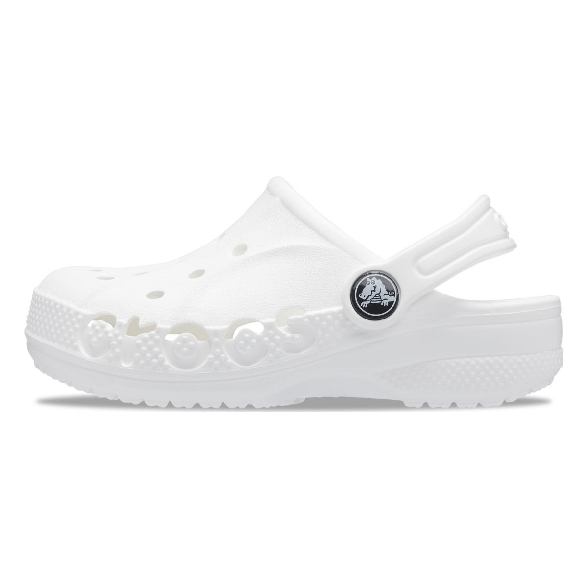 Saboți Crocs Baya Kids Clog Alb - White - 2 | YEO