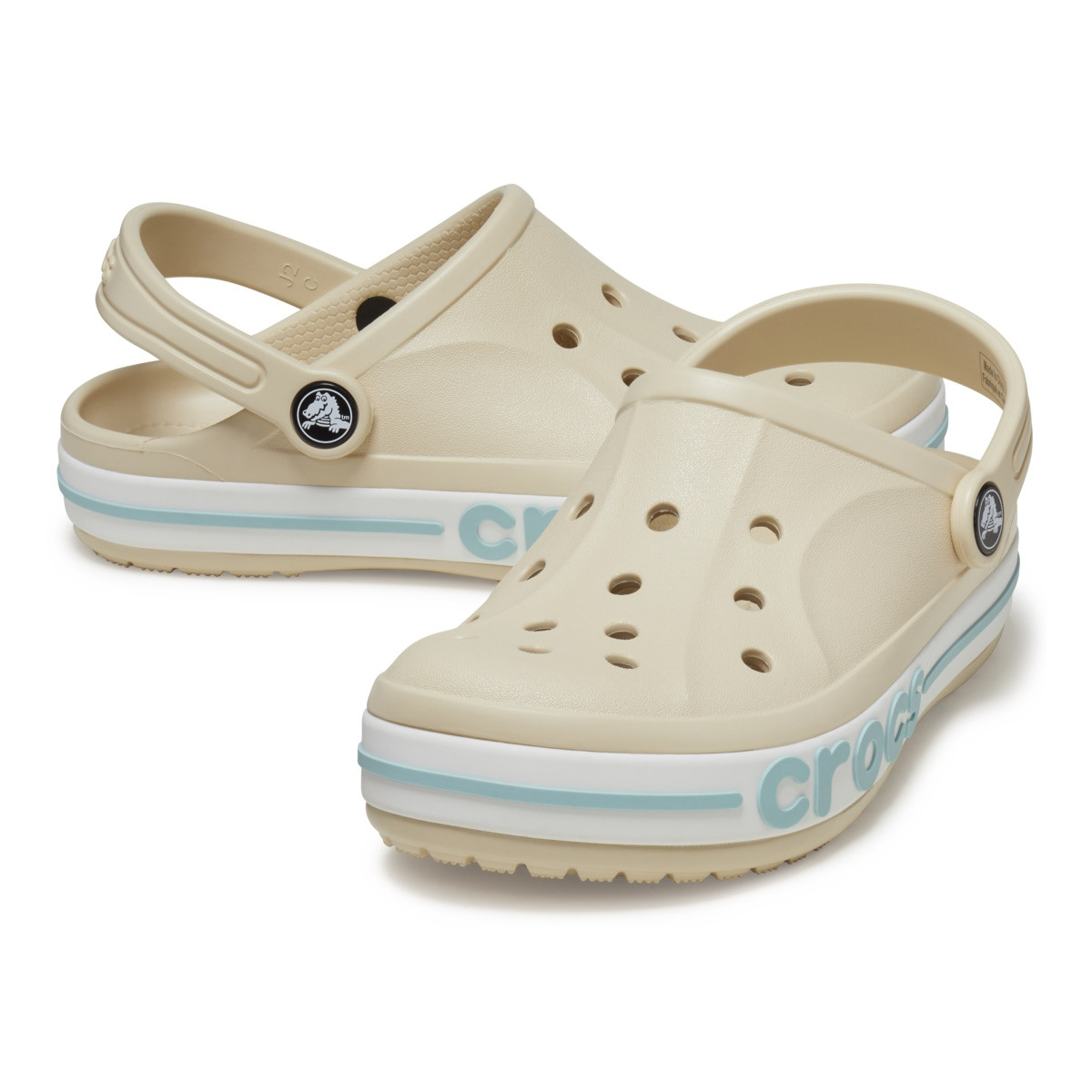 Saboti Crocs Toddler Bayaband Clog Bej - Winter/White - 3 | YEO