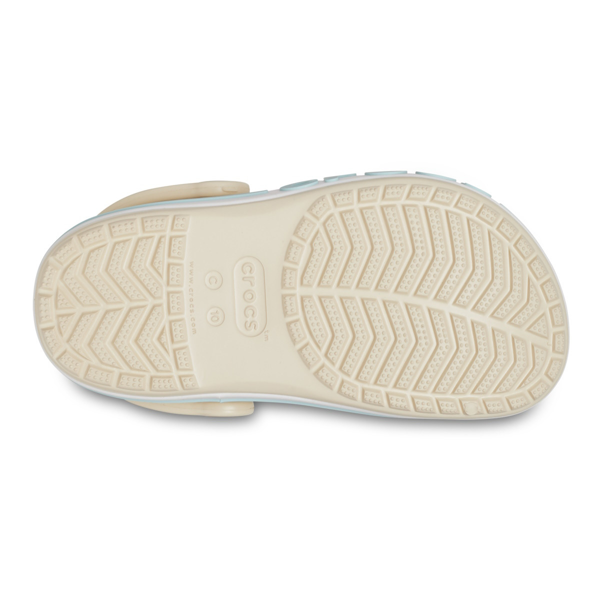 Saboti Crocs Toddler Bayaband Clog Bej - Winter/White